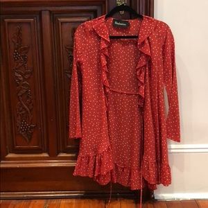 Realization Par silk wrap dress